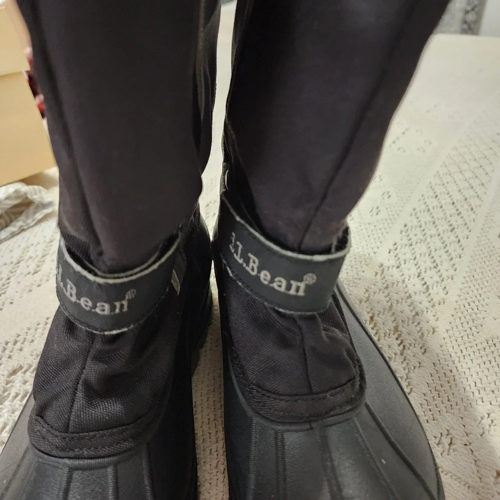 LL Bean Northwoods Kids Waterproof Winter Boots Size 3 Insulated Removable Liner